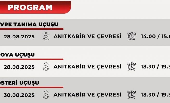 Ankara Valiliğinden SOLOTÜRK uçuşlarıyla ilgili vatandaşlara gürültü uyarısı