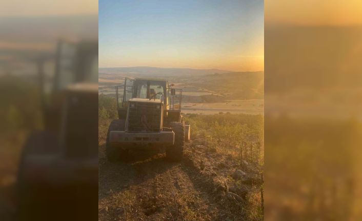 Ankara’da otluk alanda yangın