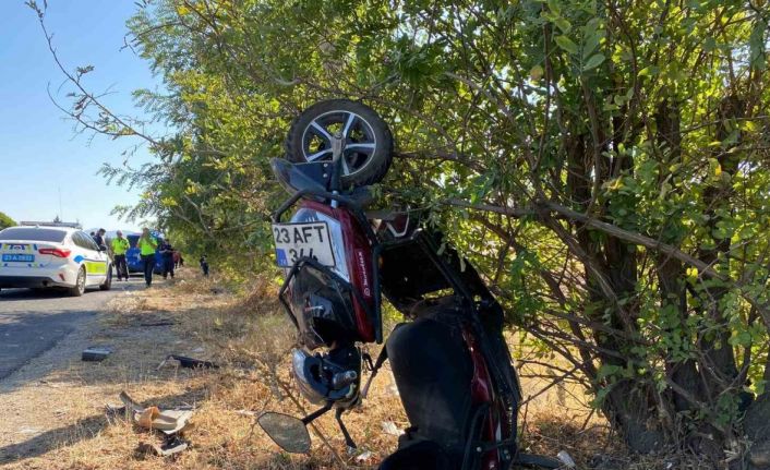Aracın çarptığı motosikletin sürücüsü hayatını kaybetti