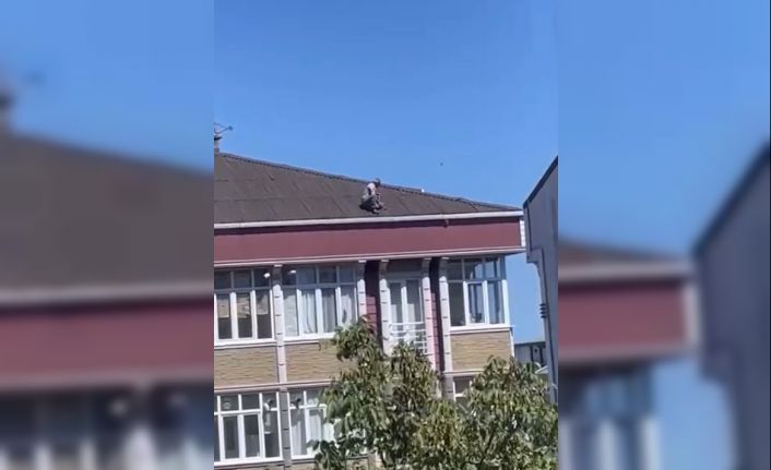 Arnavutköy’de tedbirsiz tamirat yürekleri ağızlara getirdi: O anlar kamerada