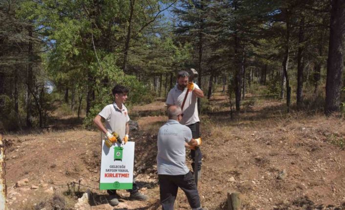 Atatürk Ormanına bilgilendirici ve uyarıcı levhalar yerleştirildi