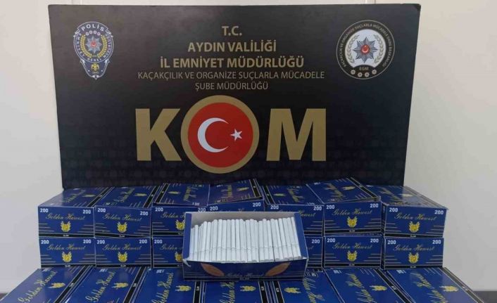 Aydın’da 8 bin 600 doldurulmuş makaron ele geçirildi