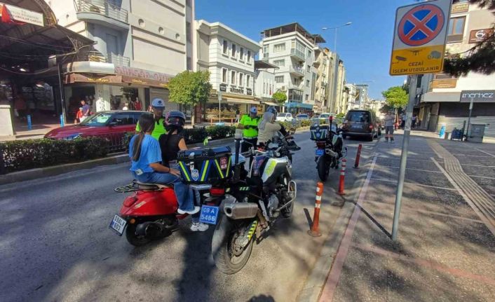 Aydın’da motosiklet sürücüleri denetlendi