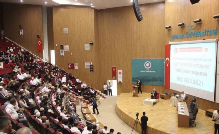 Ayet ve Hadis Ezberleme Yarışması Türkiye finali Şırnak’ta gerçekleştirildi