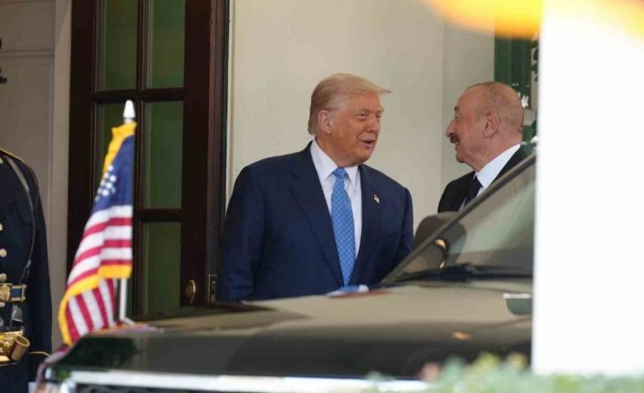Azerbaycan Cumhurbaşkanı Aliyev, Trump ve Paşinyan ile görüşmek için Beyaz Saray’a geldi