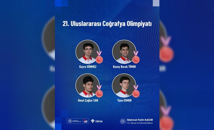 Bakan Kacır: "Ülkemizi temsil eden gençlerimiz 4 bronz madalya kazanarak bize gurur yaşattılar"