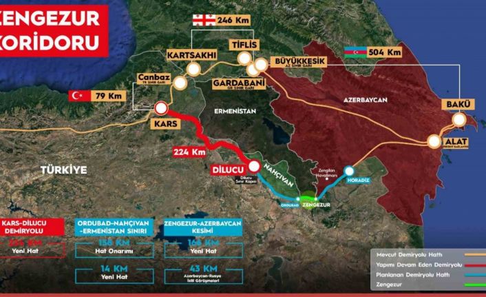 Bakan Uraloğlu: "Kars-Iğdır-Aralık-Dilucu Demiryolu Hattı’nın tamamı yaklaşık 110 milyar lira yatırım bedeliyle inşa edilecek"