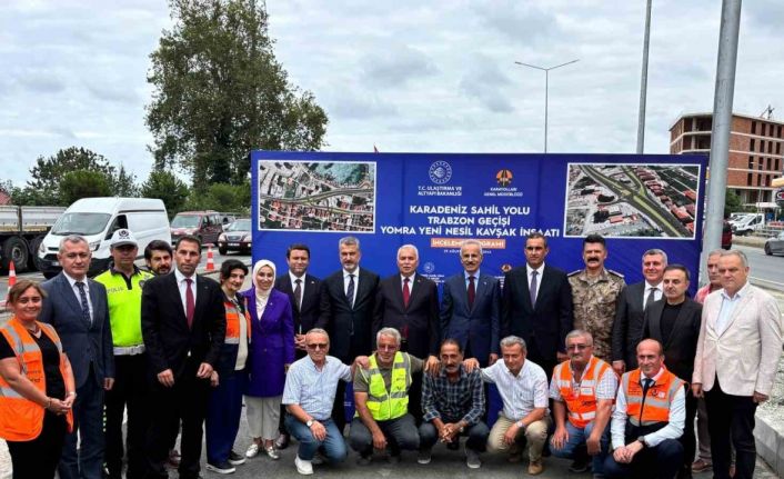 Bakan Uraloğlu’ndan Yomra yeni nesil kavşak inşaatında inceleme