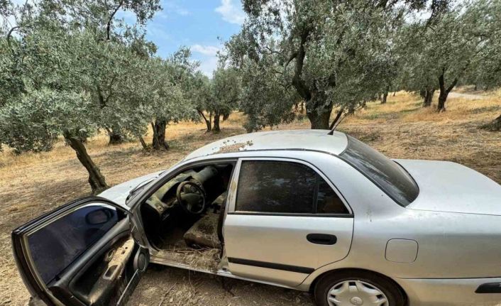 Balıkesir’de çalınan otomobil zeytin tarlasında bulundu