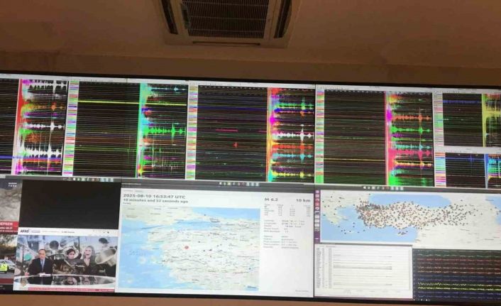 Balıkesir’deki depremin kaydedildiği anlar