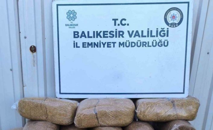 Bandırma’da kaçak tütün operasyonu, 170 kilo tütün ele geçirildi
