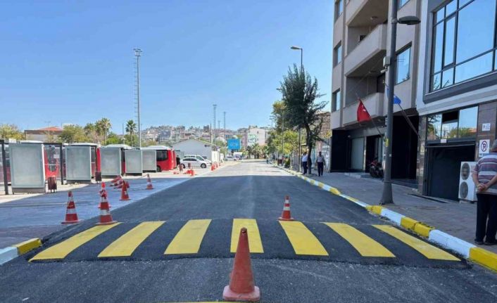 Bandırma’da Mehmet Akif Ersoy Caddesi baştan sona yenilendi