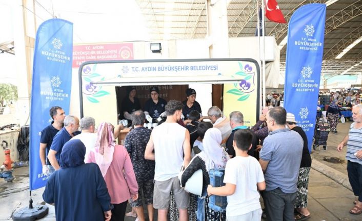 Başkan Çerçioğlu’ndan serinleten uygulama