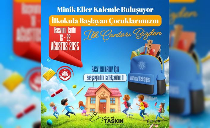 Battalgazi Belediyesi’nden ailelere kırtasiye desteği