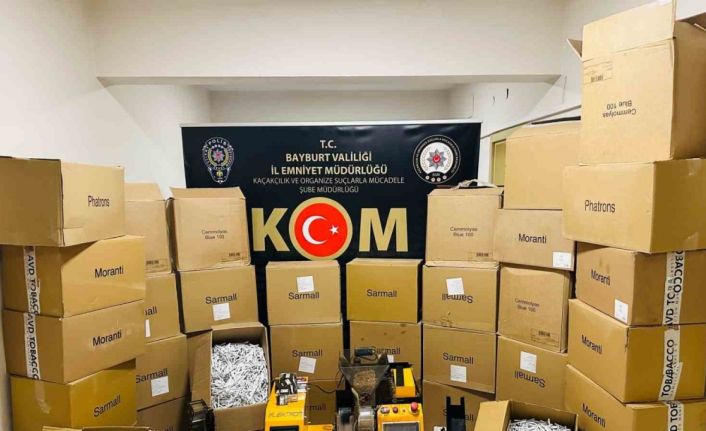 Bayburt’ta kaçak tütün operasyonu