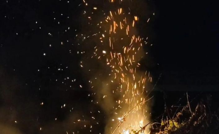 Bayırköy’de anız yangını yayılmadan söndürüldü