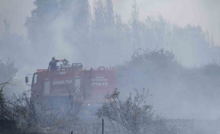 Beyşehir’de kampüs yakınlarındaki yangın korkuttu