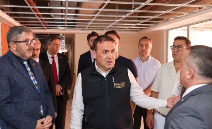 Bilecik’te KYK yurt inşaatında inceleme