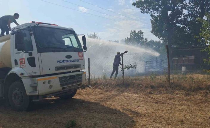 Bilecik’te yangına hızlı müdahale felaketi önledi