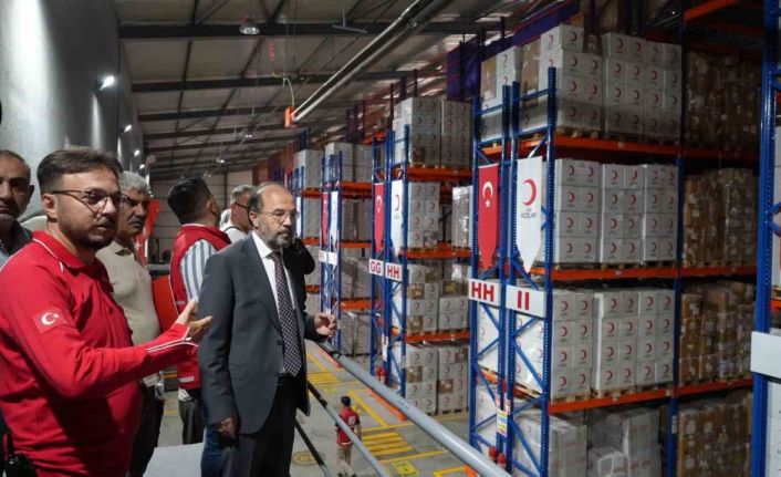 Binlerce ton gıda Gazze için hazır edildi