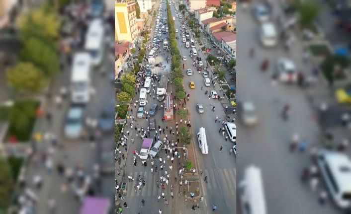 Bitlis’teki 9 araçlı zincirleme kaza havadan görüntülendi: Ortalık savaş alanına döndü