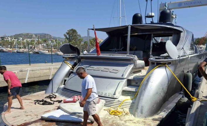 Bodrum’da milyon dolarlık motoryatta yangın