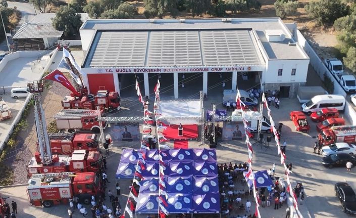 Bodrum’da yeni itfaiye hizmet binası törenle açıldı