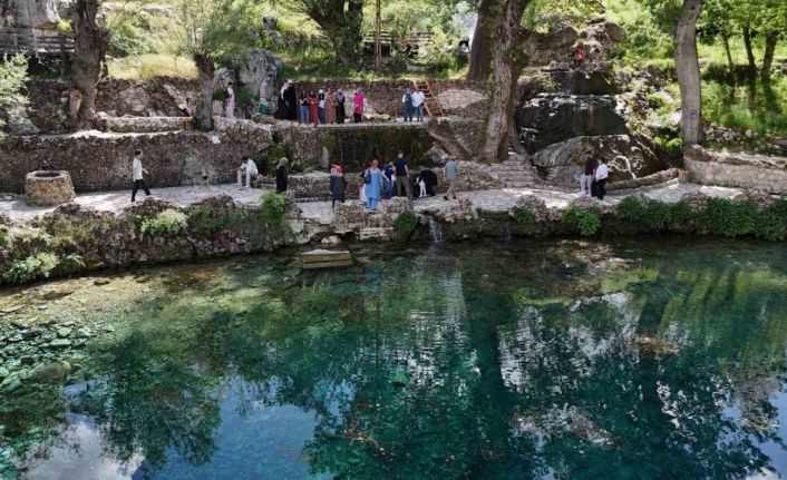 Bozkırın ortasındaki saklı cennetler ziyaretçi akınına uğradı