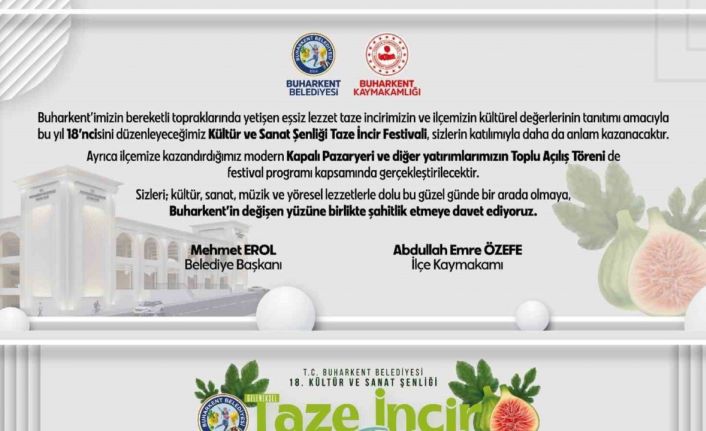 Buharkent’te 18. Taze İncir Festivali için geri sayım başladı