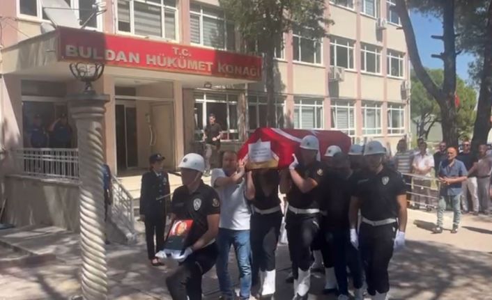 Buldan’da hayatını kaybeden polis memuru için tören düzenlendi