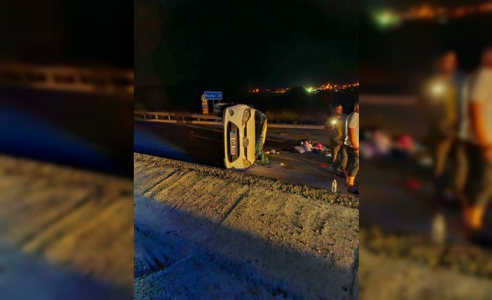 Burdur’da otomobil devrildi: 3 yaralı