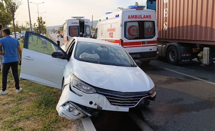 Bursa’da cip ile otomobil çarpıştı: 2 yaralı