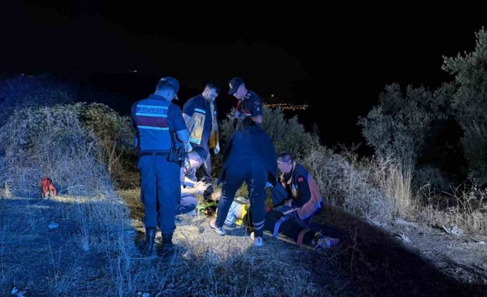Bursa’da şarampole yuvarlanan motosikletin sürücüsü yaralandı