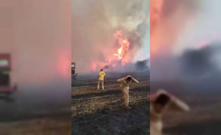 Çanakkale’de alev savaşçılarının zorlu mücadelesi kamerada