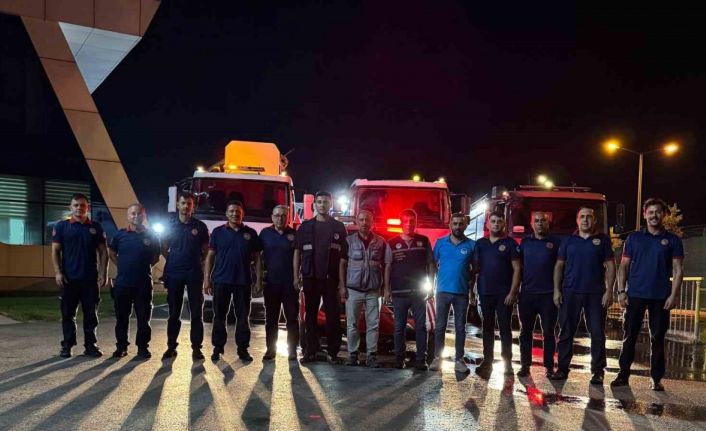 Çanakkale’deki orman yangınına Sakarya’dan destek