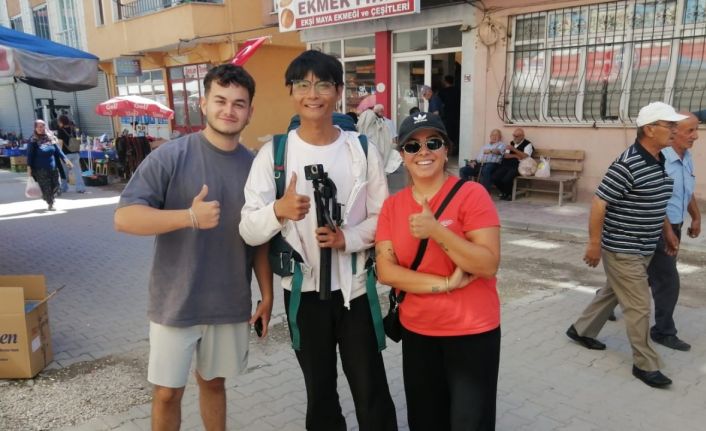 Çinli turist Joe, yürüyerek Türkiye’yi geziyor