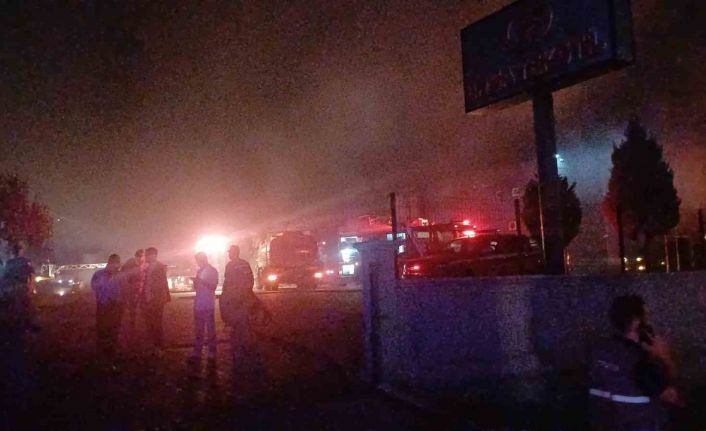 Çorum’da tekstil fabrikasında yangın