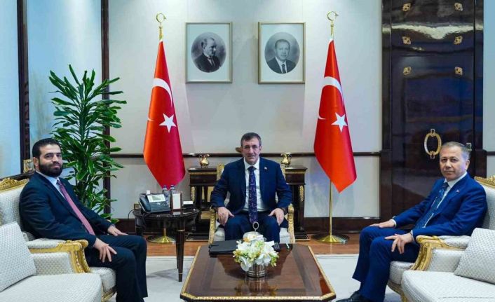 Cumhurbaşkanı Yardımcısı Yılmaz, Suriye İçişleri Bakanı Hattab’ı kabul etti