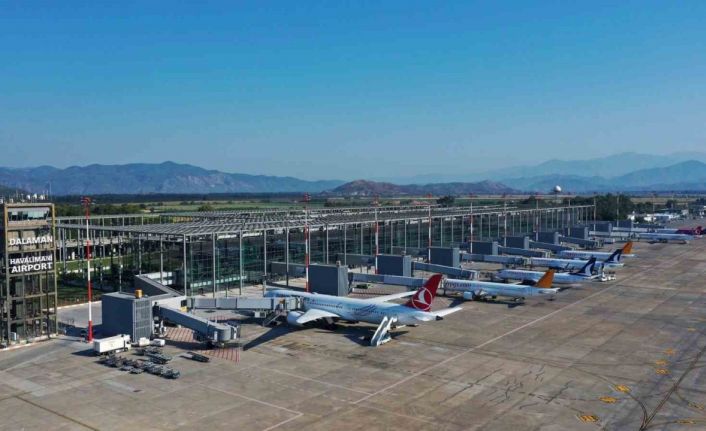 Dalaman havalimanı 7 ayda 3 milyon yolcu sayısına yaklaştı