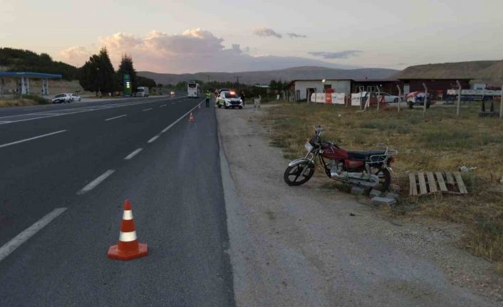 Darende’de otomobil motosiklete çarptı: 1 yaralı