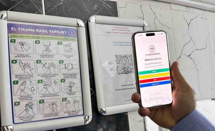 Derecik Devlet Hastanesi’nde QR kod temizlik uygulaması başladı