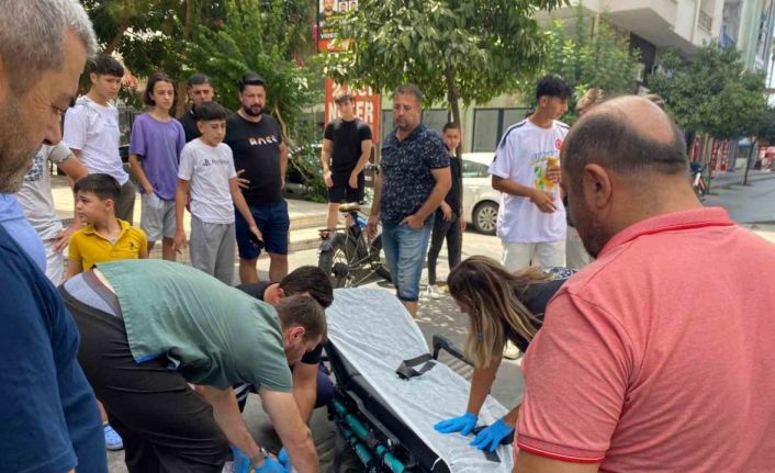 Devrilen elektrikli bisikletin sürücüsü çocuk yaralandı