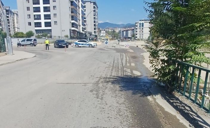 Devrilen motosikletin sürücüsü yaralandı