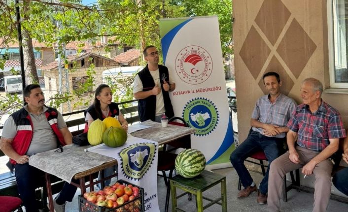 Doğal Emet Göncek köyü kavunu için 35 çiftçiye eğitim