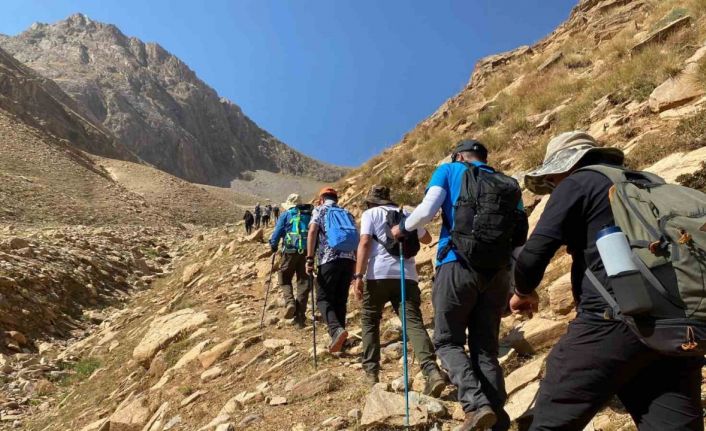 Doğaseverler, Gevaş-Bahçesaray arasında 20 kilometrelik tarihi kervan yolunda yürüdü