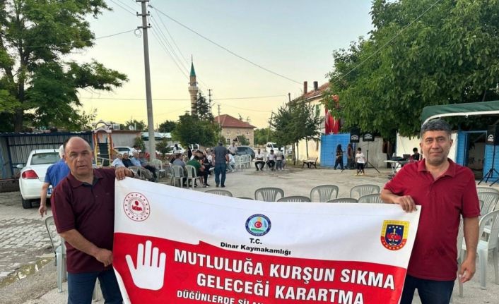 Düğünlerde silah atılmasının engellenmesi için bilgilendirme çalışması yapıldı