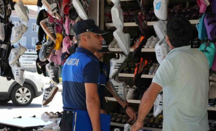 Düzce’de Zabıta ekipleri kaldırım işgaline geçit vermiyor