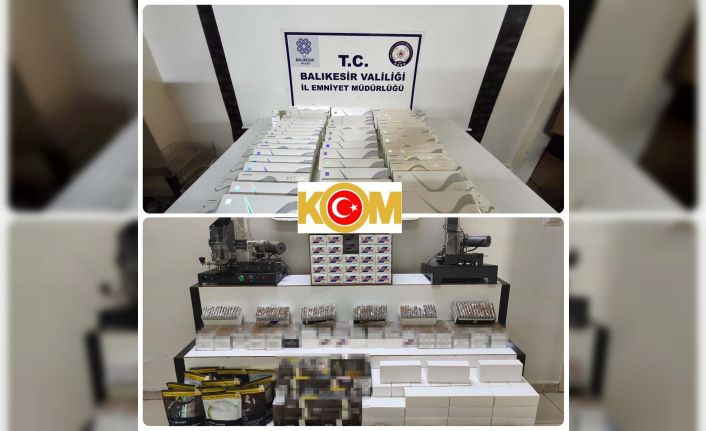 Edremit’te kaçak tütün operasyonu: 8 gözaltı