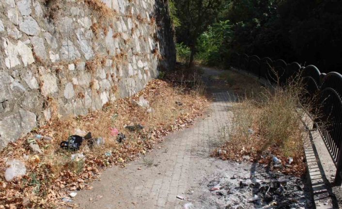 Efeler Belediyesi Pınarbaşı alt yolunu unuttu, yol çöplüğe döndü