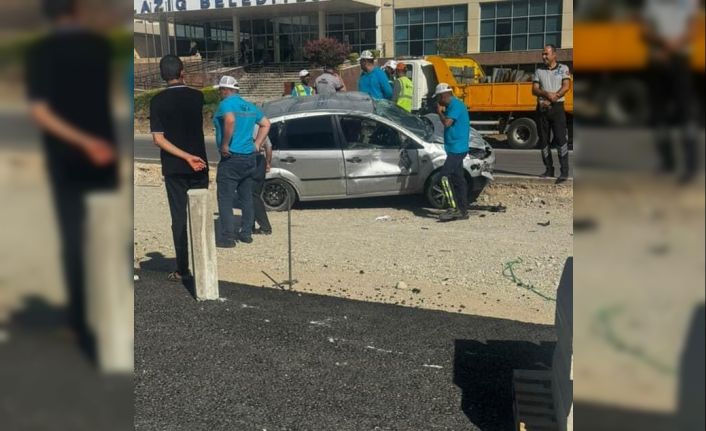 Elazığ otomobil takla attı: 1 yaralı